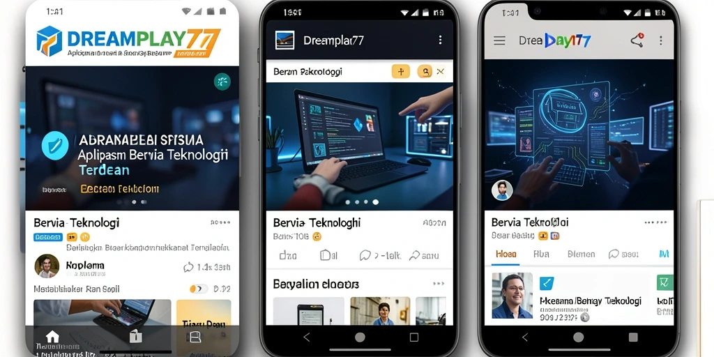 Antarmuka DREAMPLAY77 yang informatif dan intuitif.