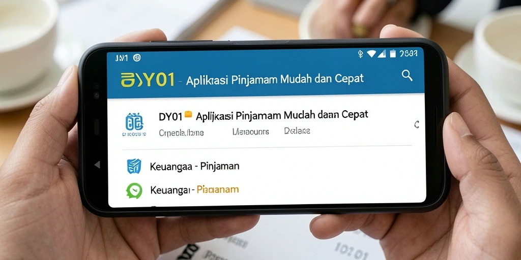 Antarmuka DY01 yang sederhana dan mudah digunakan untuk pinjaman.