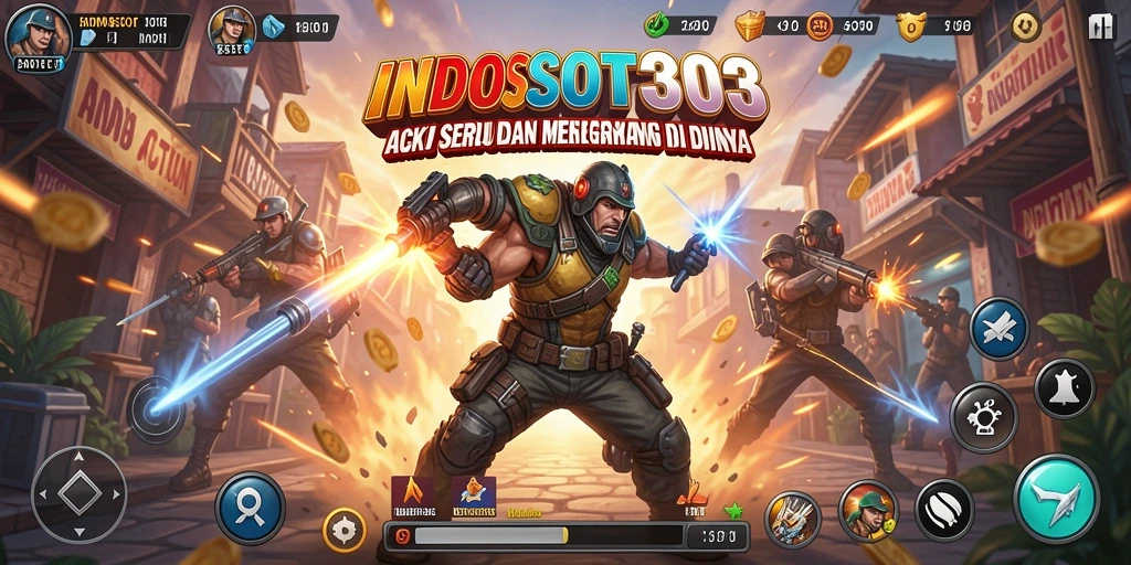 Tampilan antarmuka permainan <strong>INDOSLOT303</strong> yang menarik dan fungsional.
