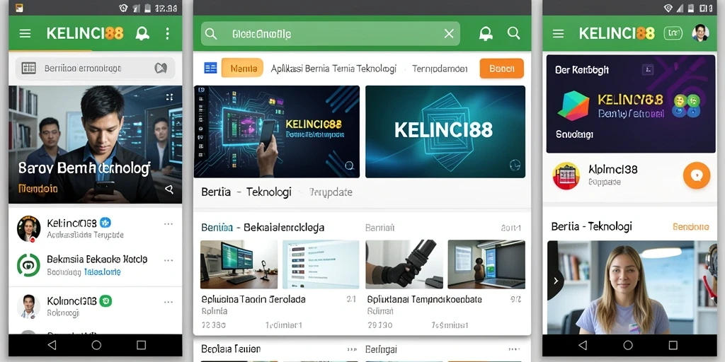 Antarmuka KELINCI88 dengan berita teknologi terkini dan menarik.