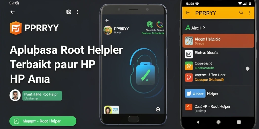 Tampilan antarmuka PPRRYY yang user-friendly untuk aplikasi Root Helper.