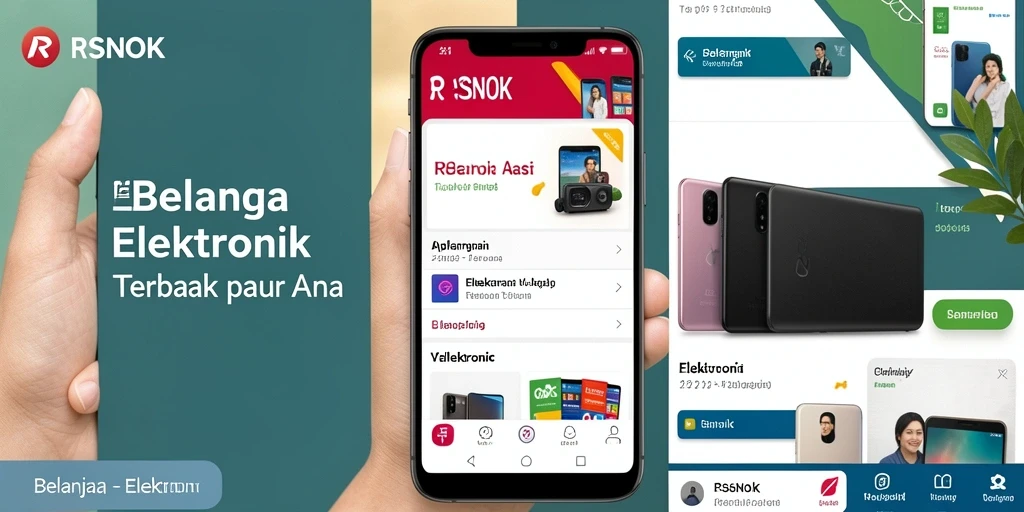 Antarmuka RSNOK yang memudahkan navigasi produk Elektronik.