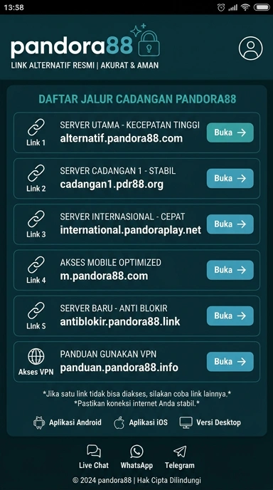 Link Alternatif Terpercaya pandora88 untuk Pengguna Android